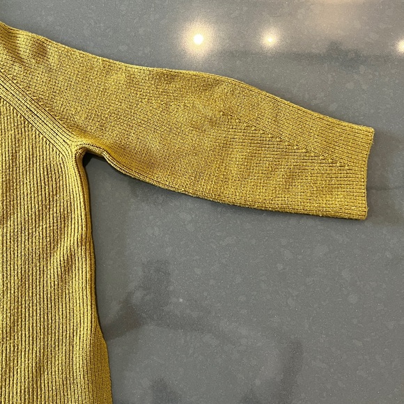 Zara Rib MocNeck Green Sweater Sz: S - Picture 5 of 9